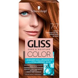 Schwarzkopf Gliss Color permanentní barva na vlasy odstín 7-7 Copper Dark Blonde