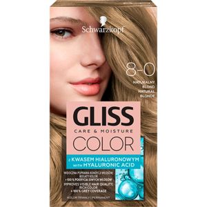 Schwarzkopf Gliss Color permanentní barva na vlasy odstín 8-0 Natural Blonde