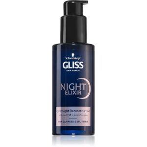 Schwarzkopf Gliss Night Elixir bezoplachový elixír na roztřepené konečky vlasů 100 ml