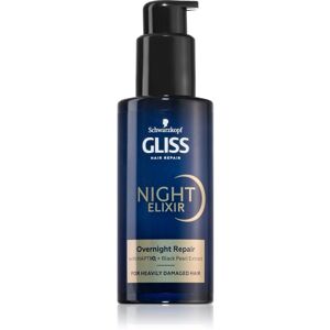 Schwarzkopf Gliss Night Elixir bezoplachový elixír pro poškozené vlasy 100 ml
