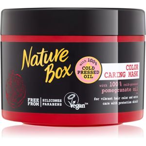 Nature Box Pomegranate vyživující a hydratační maska na vlasy pro ochranu barvy 200 ml
