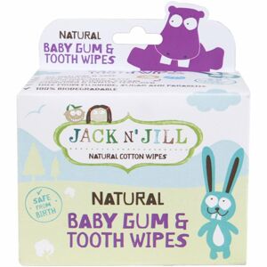 Jack N’ Jill Natural vlhčené ubrousky pro ochranu zubů a dásní 25 ks