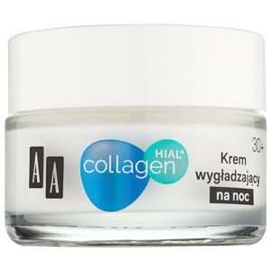 AA Cosmetics Collagen HIAL+ noční vyhlazující krém 30+ 50 ml