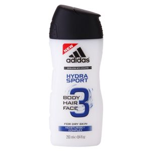 Adidas Hydra Sport sprchový gel na obličej, tělo a vlasy 3 v 1 250 ml
