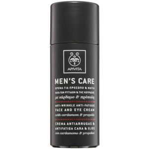 Apivita Men's Care Cardamom & Propolis protivráskový krém na obličej a oči 50 ml