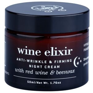 Apivita Wine Elixir Red Wine & Beeswax noční zpevňující a protivráskový krém 50 ml