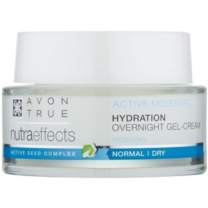 Avon True NutraEffects noční gelový krém pro hydrataci a vyhlazení pleti 50 ml