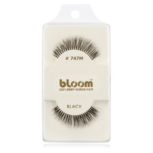 Bloom Natural nalepovací řasy z přírodních vlasů No. 747M (Black) 1 cm