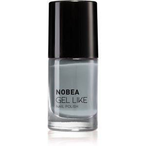 NOBEA Day to Day lak na nehty s gelovým efektem odstín Cloudy Grey 6 ml