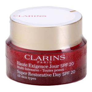 Clarins Super Restorative Day denní liftingový krém proti vráskám pro všechny typy pleti SPF 20 50 ml