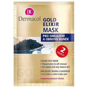 Dermacol Gold Elixir pleťová maska s kaviárem 2x8 g