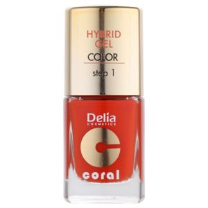 Delia Cosmetics Coral Nail Enamel Hybrid Gel gelový lak na nehty odstín 02 11 ml