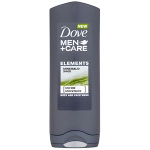 Dove Men+Care Elements sprchový gel na obličej a tělo 2 v 1 250 ml