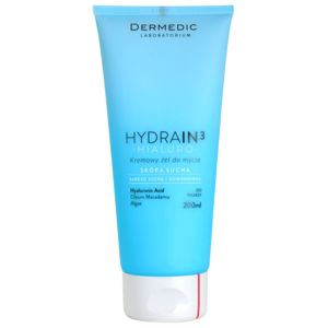 Dermedic Hydrain3 Hialuro krémový čisticí gel pro dehydratovanou suchou pleť 200 ml