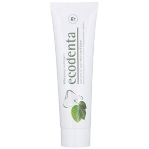 Ecodenta Green Brilliant Whitening bělicí zubní pasta s fluoridem pro svěží dech Mint Oil + Sage Extract 100 ml