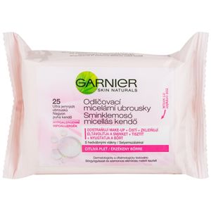 Garnier Skin Naturals odličovací micelární ubrousky pro citlivou pleť 25 ks