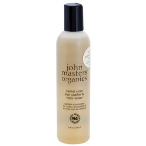 John Masters Organics Herbal Cider čisticí vlasová péče pro fixaci barvy 236 ml