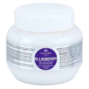 Kallos Blueberry revitalizační maska pro suché, poškozené a chemicky ošetřené vlasy 275 ml