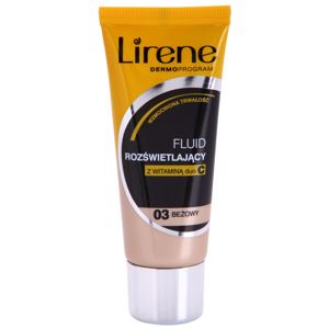 Lirene Vitamin C rozjasňující fluidní make-up pro dlouhotrvající efekt odstín 03 Beige 30 ml