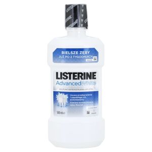 Listerine Advanced White ústní voda s bělicím účinkem příchuť Clean Mint 500 ml