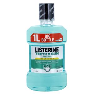 Listerine Teeth & Gum Defence ústní voda proti zubnímu plaku a pro zdravé dásně příchuť Fresh Mint 1000 ml