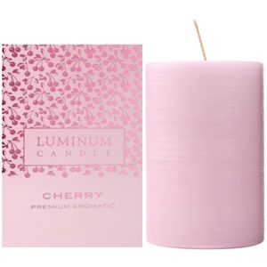 Luminum Candle Premium Aromatic Cherry vonná svíčka střední (Ø 60 - 80 mm, 32 h)