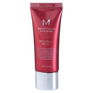 Missha M Perfect Cover BB krém s velmi vysokou UV ochranou malé balení odstín No. 23 Natural Beige SPF 42/PA+++ 20 ml