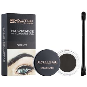 Makeup Revolution Brow Pomade pomáda na obočí odstín Graphite 2.5 g