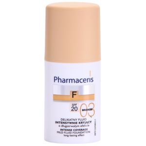 Pharmaceris F-Fluid Foundation intenzivně krycí make-up s dlouhotrvajícím efektem SPF 20 odstín 03 Bronze 30 ml