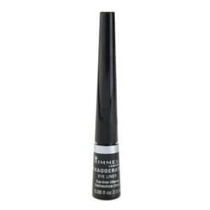 Rimmel Exaggerate Eyeliner tekuté oční linky odstín 100% Black 2.5 ml