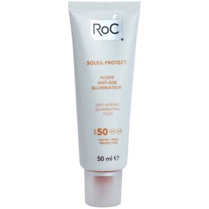 RoC Soleil Protect ochranný rozjaňující fluid proti stárnutí pleti SPF 50 50 ml