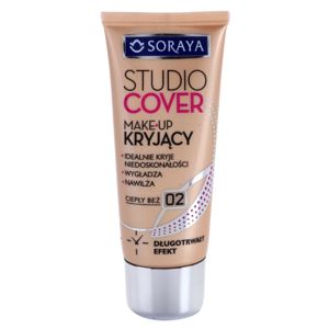 Soraya Studio Cover krycí make-up s vitamínem E odstín 02 Warm Beige 30 ml