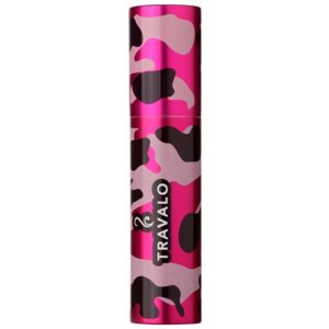 Travalo Classic plastový obal na plnitelný rozprašovač parfémů unisex Camouflage Pink