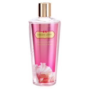 Victoria's Secret Sheer Love White Cotton & Pink Lily sprchový gel pro ženy 250 ml