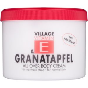 Village Vitamin E Pomegranate tělový krém bez parabenů 500 ml