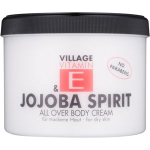 Village Vitamin E Jojoba Spirit tělový krém bez parabenů 500 ml