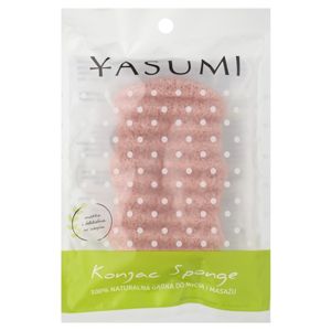 Yasumi Konjak Lycopene jemná mycí houbička pro suchou a citlivou pokožku velikost L