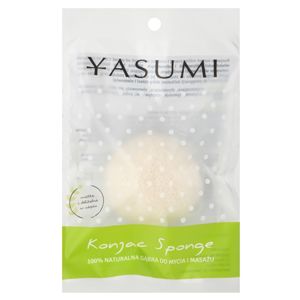 Yasumi Konjak Pure jemná mycí houbička pro citlivou a podrážděnou pokožku velikost S